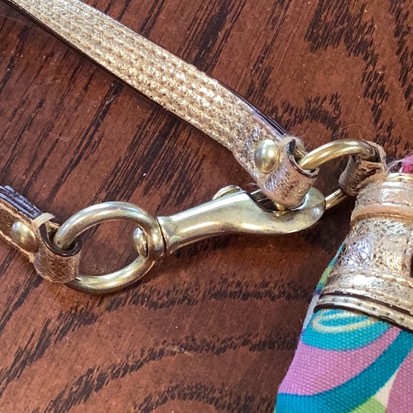 Poppy Coach Large Multicolored Wristlet/Clutch - Picture 14 of 16